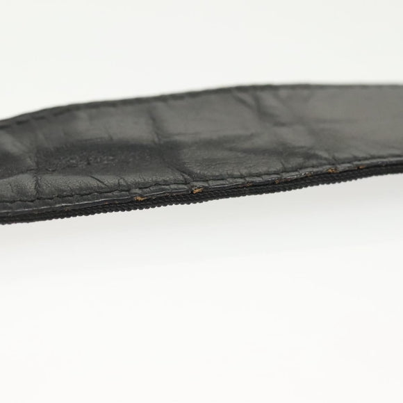 GUCCI GG Supreme Belt Leather 2Set Black Beige Auth bs29191