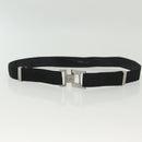 GUCCI GG Supreme Belt Leather 2Set Black Beige Auth bs29191-9