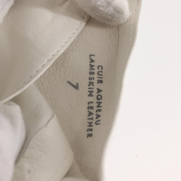 CHANEL Arm Cover Leather White CC Auth bs29195