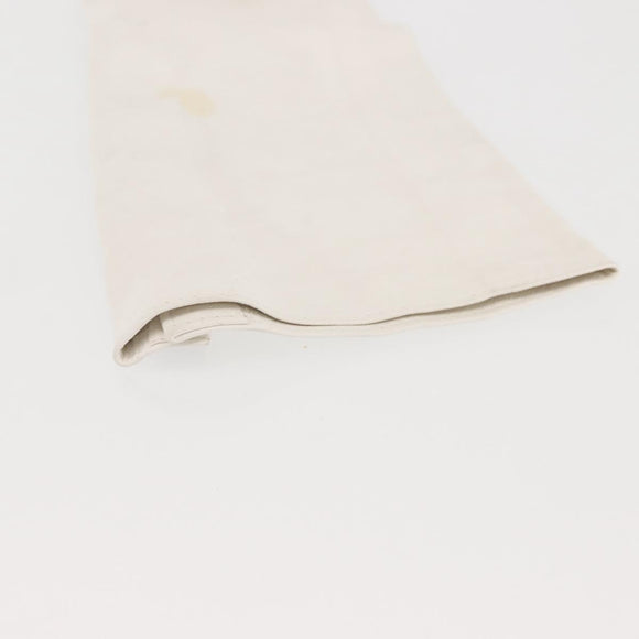 CHANEL Arm Cover Leather White CC Auth bs29195