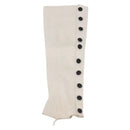 CHANEL Arm Cover Leather White CC Auth bs29195-2