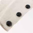 CHANEL Arm Cover Leather White CC Auth bs29195-6