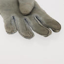 CHANEL Gloves Mouton Blue CC Auth bs29196-4