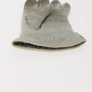 CHANEL Gloves Mouton Blue CC Auth bs29196-5