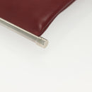 Chloe Shoulder Bag Leather 2way Bordeaux Gold Silver Auth bs29200-9