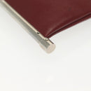 Chloe Shoulder Bag Leather 2way Bordeaux Gold Silver Auth bs29200-17