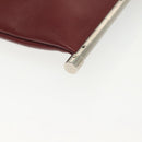 Chloe Shoulder Bag Leather 2way Bordeaux Gold Silver Auth bs29200-18