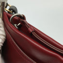 Chloe Shoulder Bag Leather 2way Bordeaux Gold Silver Auth bs29200-10