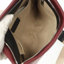 Chloe Shoulder Bag Leather 2way Bordeaux Gold Silver Auth bs29200-11