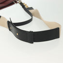 Chloe Shoulder Bag Leather 2way Bordeaux Gold Silver Auth bs29200-8