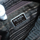 PRADA Shoulder Bag Nylon Khaki Silver Auth bs29203-20
