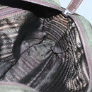 PRADA Shoulder Bag Nylon Khaki Silver Auth bs29203-21