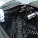 PRADA Shoulder Bag Nylon Khaki Silver Auth bs29203-22