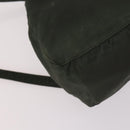 PRADA Backpack Nylon Khaki Silver Auth bs29204-17