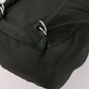 PRADA Backpack Nylon Khaki Silver Auth bs29204-18