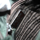 PRADA Backpack Nylon Khaki Silver Auth bs29204-22