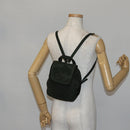 PRADA Backpack Nylon Khaki Silver Auth bs29204-26