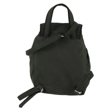 PRADA Backpack Nylon Khaki Silver Auth bs29204 - 0