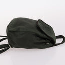 PRADA Backpack Nylon Khaki Silver Auth bs29204-3