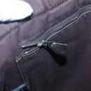 HERMES Fourre Tout MM Hand Bag Canvas Leather Brown Silver Auth bs29205-17