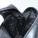 PRADA Shoulder Bag Canvas Leather Beige Black Silver Auth bs29206-20