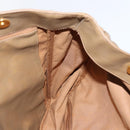 CHANEL Tote Bag Enamel Brown Gold CC Auth bs29208-16