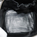 CHANEL Vanity Pouch Leather Black Gold CC Auth bs29211-16