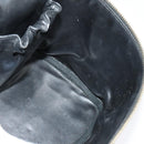 CHANEL Vanity Pouch Leather Black Gold CC Auth bs29211-17