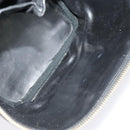 CHANEL Vanity Pouch Leather Black Gold CC Auth bs29211-19