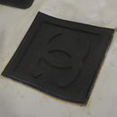 CHANEL Tote Bag Coated Canvas Gray Silver CC Auth bs29217-18