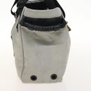 CHANEL Tote Bag Coated Canvas Gray Silver CC Auth bs29217-3