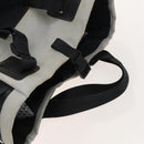 CHANEL Tote Bag Coated Canvas Gray Silver CC Auth bs29217-6