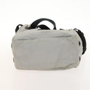 CHANEL Tote Bag Coated Canvas Gray Silver CC Auth bs29217-5