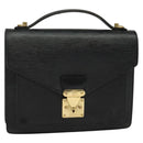 LOUIS VUITTON Epi Monceau 28 Hand Bag Black M52122 LV Auth bs29218-1