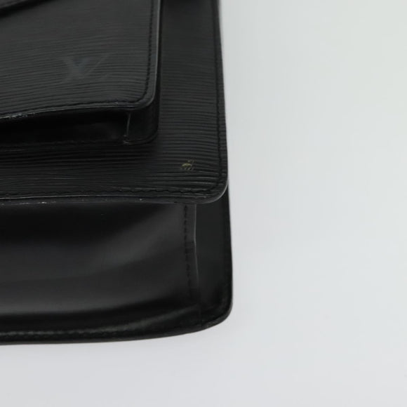 LOUIS VUITTON Epi Monceau 28 Hand Bag Black M52122 LV Auth bs29218
