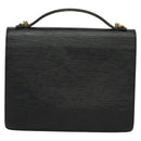 LOUIS VUITTON Epi Monceau 28 Hand Bag Black M52122 LV Auth bs29218-2