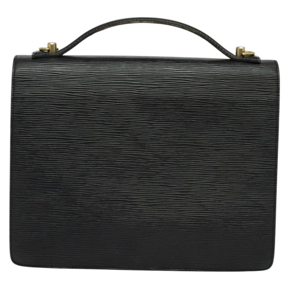 LOUIS VUITTON Epi Monceau 28 Hand Bag Black M52122 LV Auth bs29218