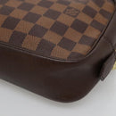 LOUIS VUITTON Damier Ebene Trousse Toilette25 Clutch Bag N47624 LV Auth bs29220-15