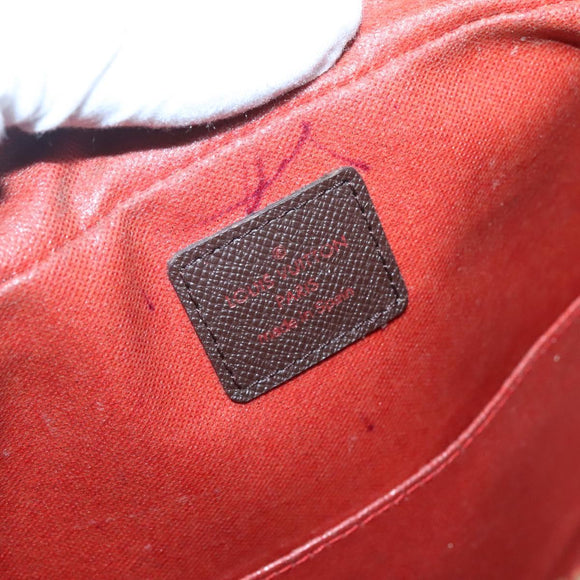 LOUIS VUITTON Damier Ebene Trousse Toilette25 Clutch Bag N47624 LV Auth bs29220