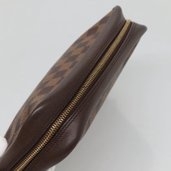 LOUIS VUITTON Damier Ebene Trousse Toilette25 Clutch Bag N47624 LV Auth bs29220