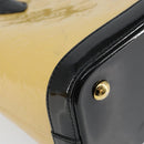 LOUIS VUITTON Monogram Vernis Lockit PM Tote Bag Beige Black M90251 Auth bs29224-18