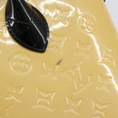 LOUIS VUITTON Monogram Vernis Lockit PM Tote Bag Beige Black M90251 Auth bs29224-8