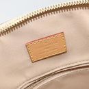 LOUIS VUITTON Monogram Vernis Lockit PM Tote Bag Beige Black M90251 Auth bs29224-22