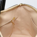 LOUIS VUITTON Monogram Vernis Lockit PM Tote Bag Beige Black M90251 Auth bs29224-23