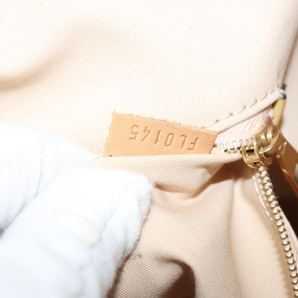 LOUIS VUITTON Monogram Vernis Lockit PM Tote Bag Beige Black M90251 Auth bs29224