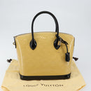 LOUIS VUITTON Monogram Vernis Lockit PM Tote Bag Beige Black M90251 Auth bs29224-12