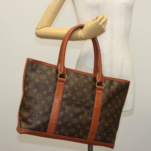 LOUIS VUITTON Monogram Sac Weekend PM Hand Bag M42425 LV Auth bs29225