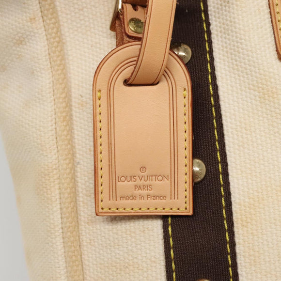 LOUIS VUITTON Cabas MM Antigua Tote Bag Brown Beige M40036 LV Auth bs29237
