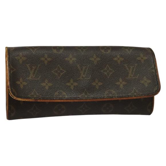 LOUIS VUITTON Monogram Pochette Twin GM Shoulder Bag M51852 LV Auth bs29241