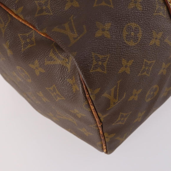 LOUIS VUITTON Monogram Sac Souple 35 Boston Tasche M41626 LV Auth bs29244